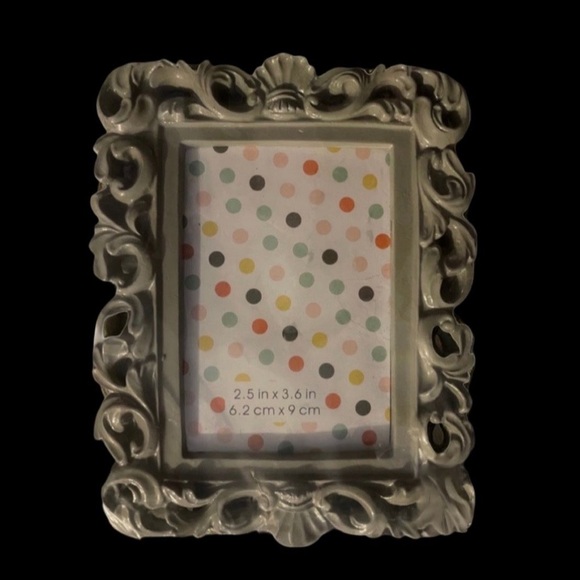 𝙵𝚕𝚊𝚜𝚑 𝚂𝚊𝚕𝚎 ✮ Elegant Gothic Gray Ornate Photo Frame Goth Coquette Decor - Picture 2 of 6